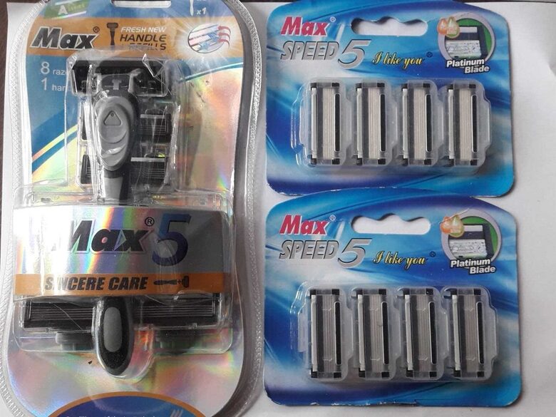 MAX 5 Premium — мужской бритвенный станок с 5 лезвиями и платиновым покрытием